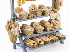 Puesto de mercado con panes