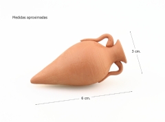 Ánfora vinaria greco - romana 6 cm.