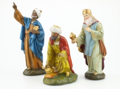 Ver Ficha de Reyes Magos adorando 12 cm. (3 piezas)
