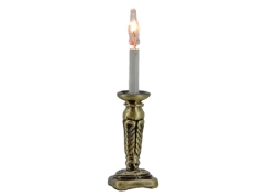 Candelabro antiguo con vela 12V.