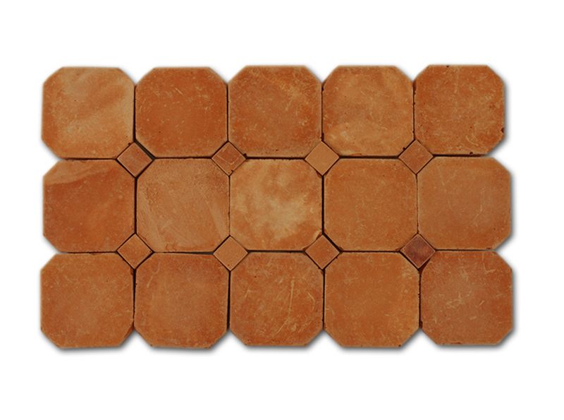 Mosaico de baldosas con teselas