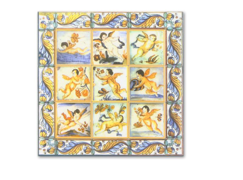 Mosaico con ángeles