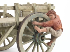 Carro de mercader 34 cm. (Para figuras de 24-25 cm.)