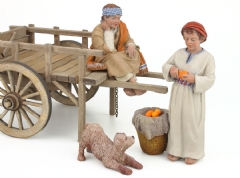 Carro de mercader 22 cm. (Para figuras de 15-17 cm.)