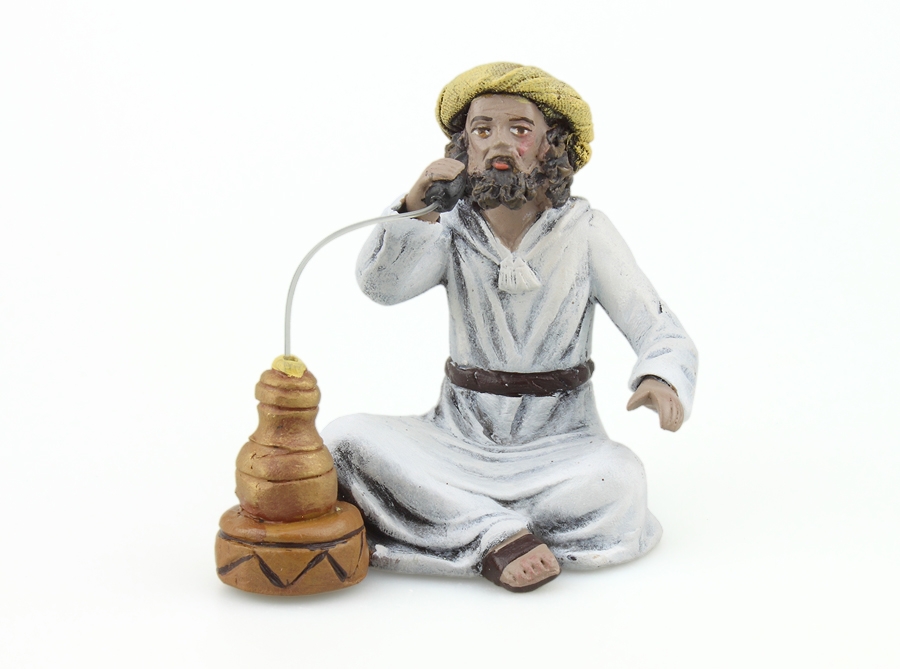 Beduino fumando en pipa 12 cm.