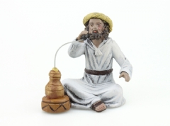 Ver Ficha de Beduino fumando en pipa 12 cm.