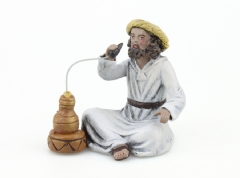 Beduino fumando en pipa 12 cm.
