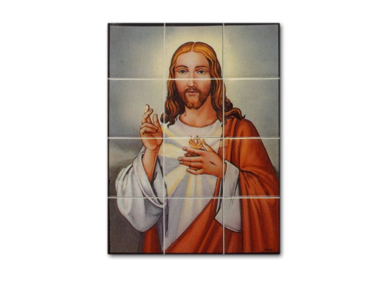 Mosaico con el Corazón de Jesús