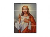 Ver Ficha de Mosaico con el Corazón de Jesús