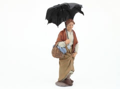 Ver Ficha de Mujer con paraguas 15 cm.