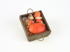 Caja de mariscos con cangrejo