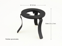 Trébede de hierro Ø 3,5 cm.