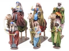 Ver Ficha de Grupo Reyes Magos en camello 14 cm. (6 piezas)