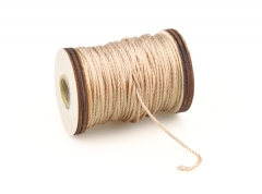 Ver Ficha de Hilo cordoncillo beige satinado 0,80 mm. (25 m.)