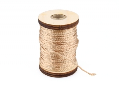 Hilo cordoncillo beige satinado 0,80 mm. (25 m.)