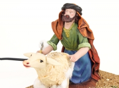 Pastor esquilando una oveja 17 cm. (movimiento)