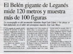 El Belén gigante de Leganés mide 120 metros y muestra más de   100 figuras