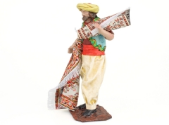Árabe con dos alfombras 14 cm.