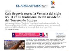Caja Segovia recrea la Venecia del siglo XVIII en su tradicional belén navideño del Torreón de Lozoya