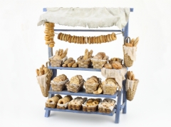 Puesto de mercado con panes