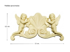 Ver Ficha de Relieve filigrana con ángeles (13 x 6,5 cm.)