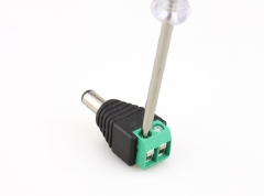 Pack 4 conectores macho Jack 2.1 x 5.5 mm. 12V. CC.