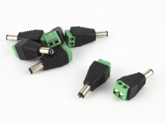 Pack 4 conectores macho Jack 2.1 x 5.5 mm. 12V. CC.