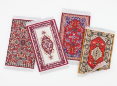 Ver Ficha de Pack 4 alfombras pequeñas con flecos (8,5x4,5 cm.)