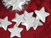 Confetti de estrellas plata (18 UNI.)