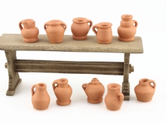 Ver Ficha de Vasijas barro cocido mini nº 1 (10 UNI. surtidas 1,5 -2 cm.)
