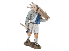 Leñador - pastor con leña 12 cm.
