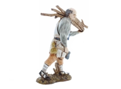 Leñador - pastor con leña 12 cm.