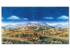 Ver Ficha de Fondo paisaje hebreo 125 x 70 cm. (Lote 2 UNI.)