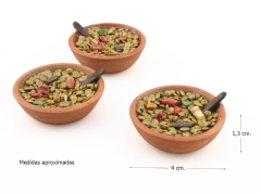 Cuenco con guiso de lentejas Ø 4 cm.