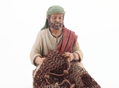 Pescador con redes 17 cm.
