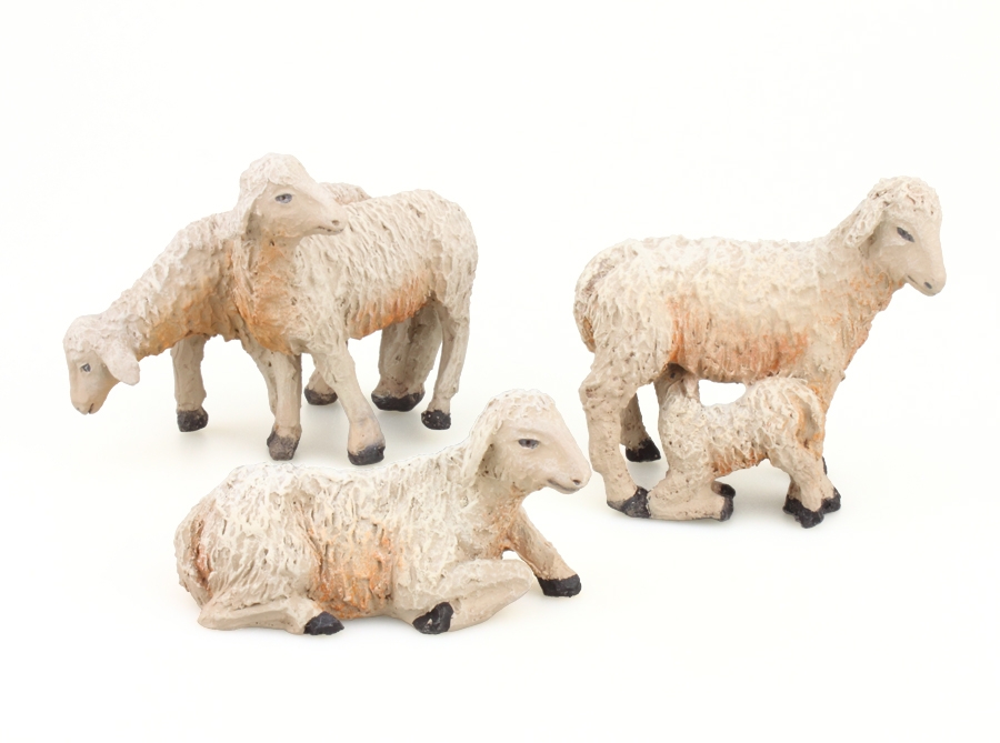 Grupo 5 ovejas 15-17 cm. (3 piezas)