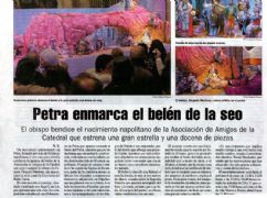 Petra enmarca el belén de la seo