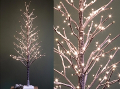 Ver Ficha de Árbol luminoso nevado 114 LED flash 120 cm.