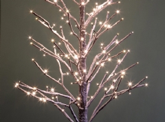 Árbol luminoso nevado 114 LED flash 120 cm.