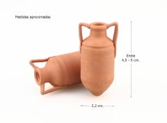 Ánfora romana para salazones 5 cm.