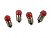 Ver Ficha de Pack 5 lámparas rojas 3.5V. rosca E10