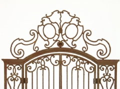 Puerta de forja barroca con 2 hojas