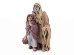 Abuelo y nieta 20 cm.