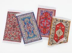 Ver Ficha de Pack 4 alfombras pequeñas con flecos (8,5x4,5 cm.)