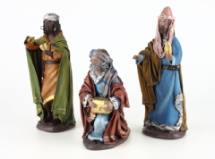 Ver Ficha de Grupo Reyes Magos adorando 17 cm. (3 piezas)