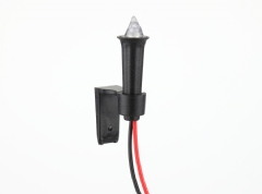 Ver Ficha de Antorcha con LED rojo efecto llama 3V.-12V. DC