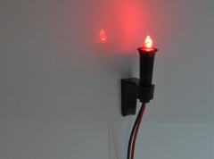Ver Ficha de Antorcha con LED rojo efecto llama 3V.-12V. DC