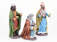 Ver Ficha de Grupo Reyes Magos adorando 17 cm. (3 piezas)