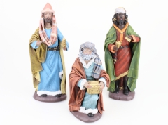 Ver Ficha de Grupo Reyes Magos adorando 17 cm. (3 piezas)