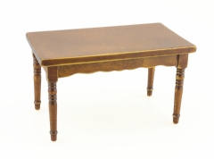 Ver Ficha de Mesa lacada marrón antiguo 11,5 x 6,5 cm.